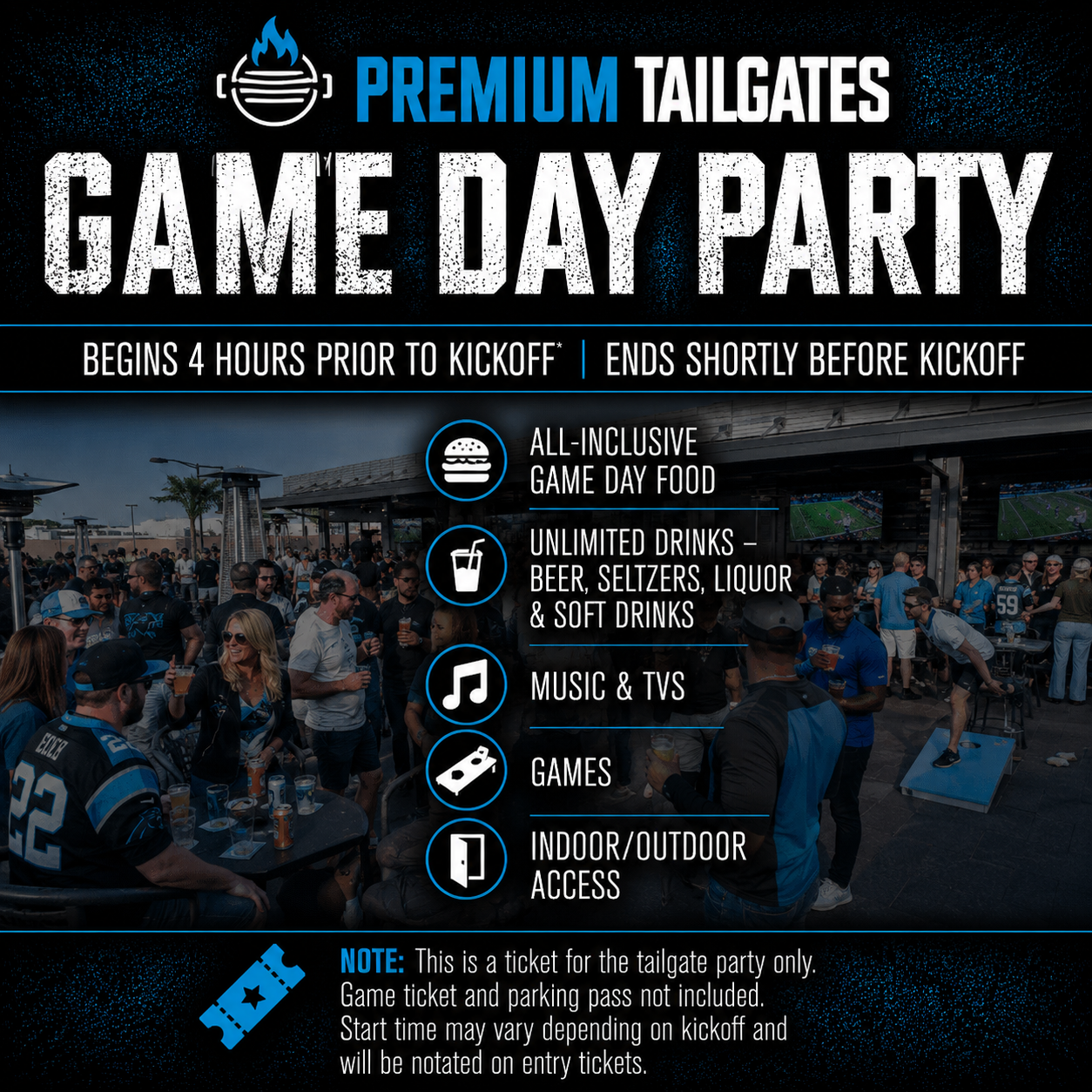 Premium Tailgate Party: Carolina Panthers vs. Tampa Bay Buccaneers