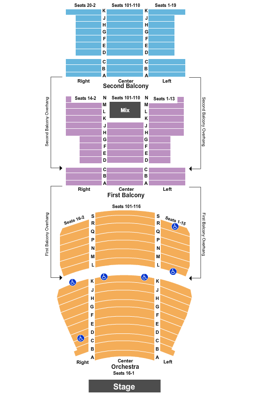 Triad Stage Seating Chart
