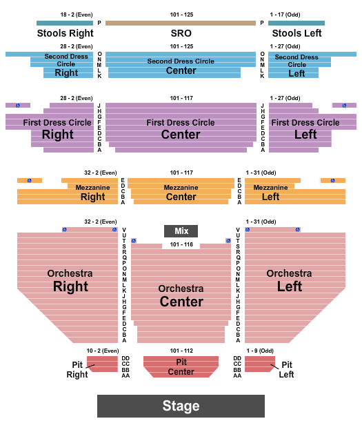 The Richmond Symphony Carpenter Theatre at Dominion Energy Center Seating Chart