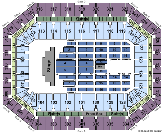 JMA Wireless Dome Billy Joel Seating Chart