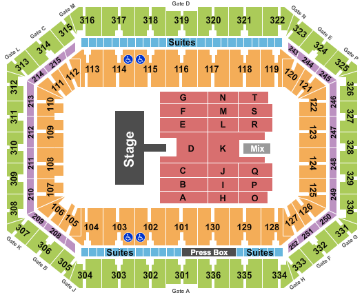 JMA Wireless Dome - Def Leppard Seating Chart | Cheapo Ticketing