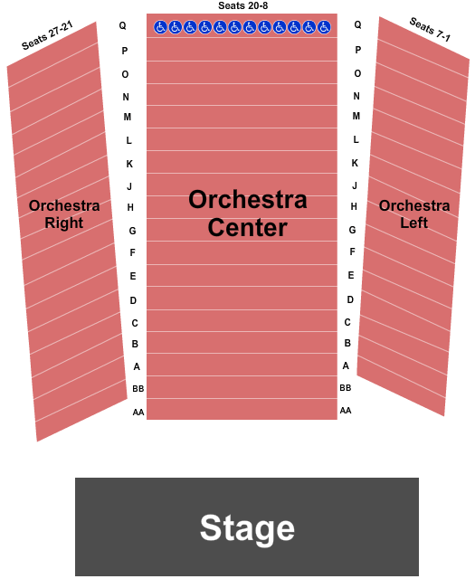 Carrier Theater - Mulroy Civic Center At Oncenter Seating Chart