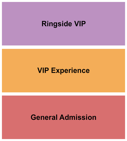 Carroll Green Civic Center GA/VIP/Ringside VIP Seating Chart