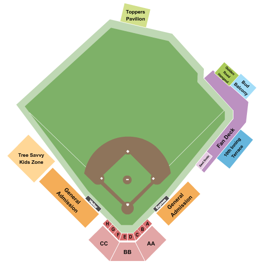 Carson Park - WI Baseball Seating Chart