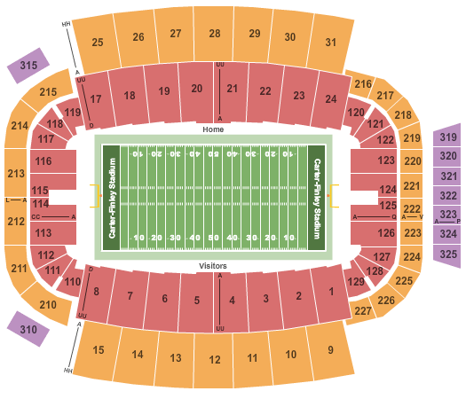 Carter Finley Stadium Seating Chart Rows