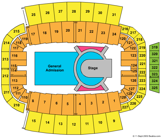 Carter Finley Stadium U2 Seating Chart