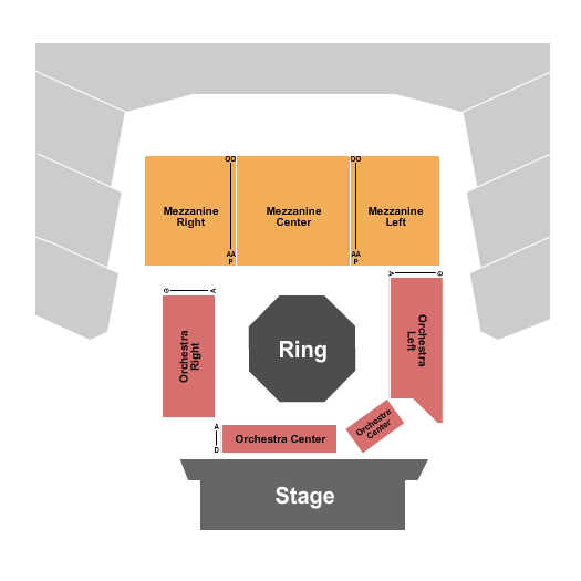 Carteret Performing Arts & Event Center MMA Seating Chart