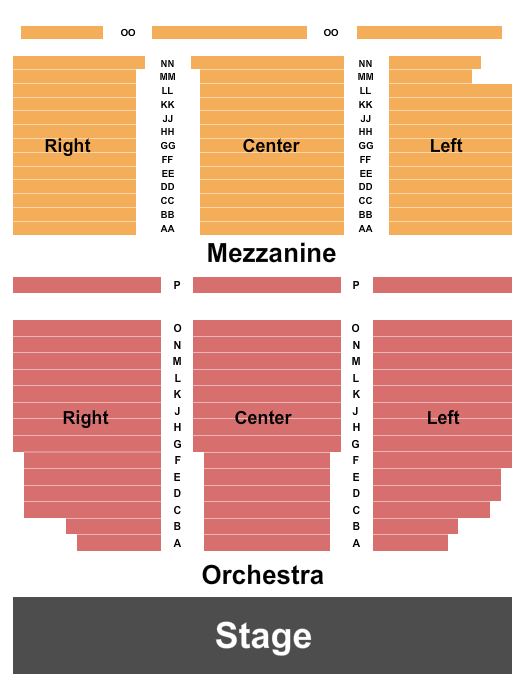 Carteret Performing Arts & Event Center Endstage 3 Seating Chart