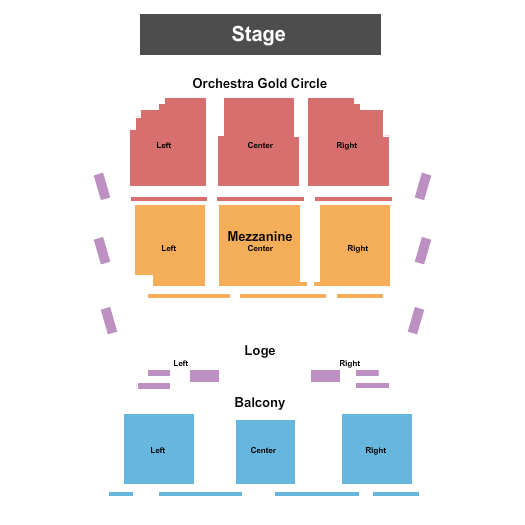 The Freeland Center for the Performing Arts Endstage Seating Chart