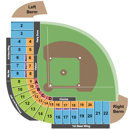 Cashman Field Baseball Seating Chart