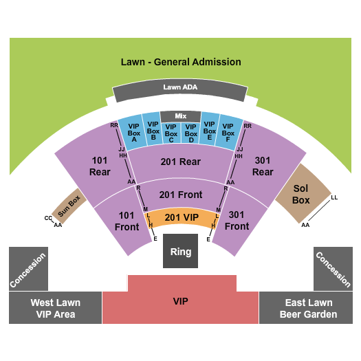 Casino Del Sol Event Center MMA Seating Chart