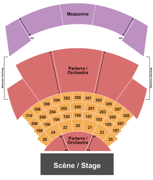 Casino du Lac-Leamy Endstage 2 Tables Seating Chart