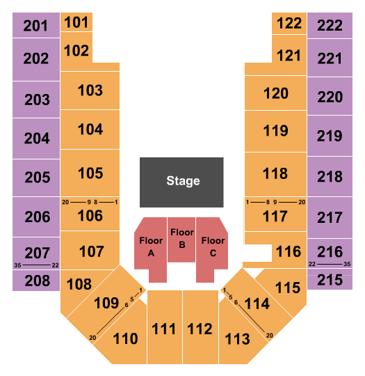 Ford Wyoming Center Celtic Woman Seating Chart