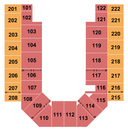 Ford Wyoming Center Open Floor Seating Chart