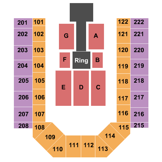 Ford Wyoming Center WWE Seating Chart