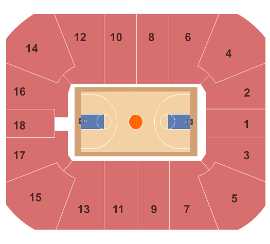 Cassell Coliseum Basketball Seating Chart