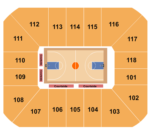 Cassell Coliseum Basketball Seating Chart