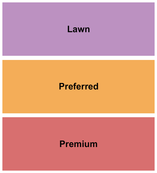 Castle Ridge Premium/Preferred/Lawn Seating Chart