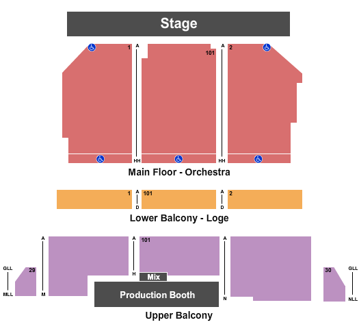 Castro Theatre Seating Chart