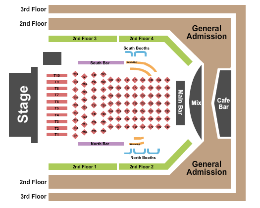 Category 10 Seating Chart