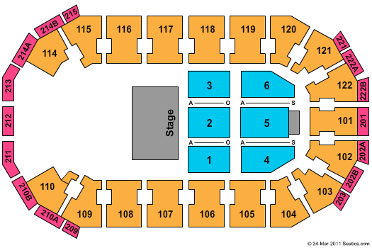 HEB Center at Cedar Park Theater Seating Chart