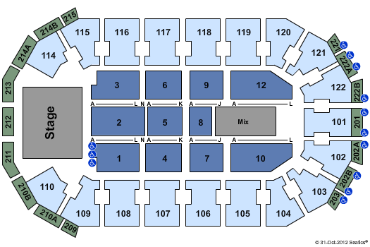 HEB Center at Cedar Park Trans Siberian Orchestra Seating Chart