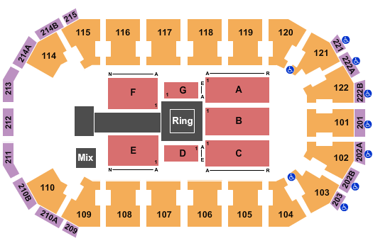 HEB Center at Cedar Park WWE Seating Chart