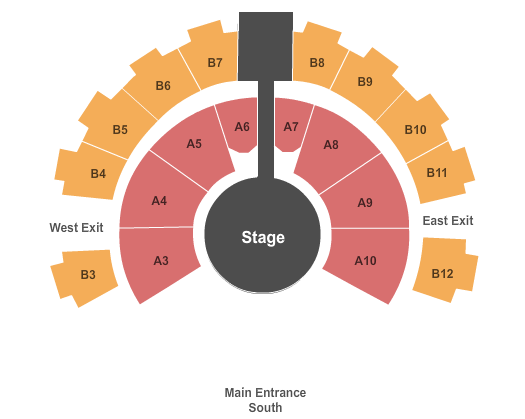Celebrity Theatre - AZ Half House Seating Chart