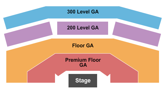Celeste Center Endstage - All GA Seating Chart