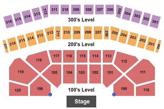 Celeste Center Seating Chart