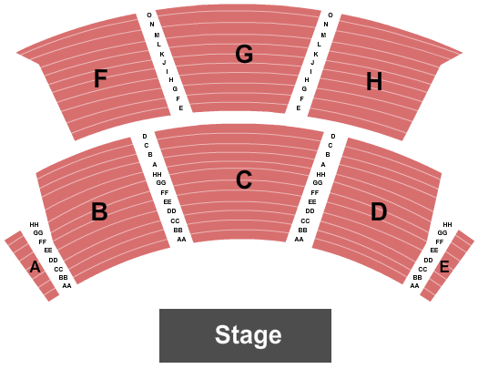 Celestia Theater At Stratosphere Las Vegas End Stage Seating Chart
