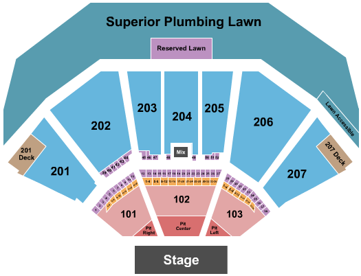 Cellairis Amphitheatre at Lakewood Endstage 4 Seating Chart