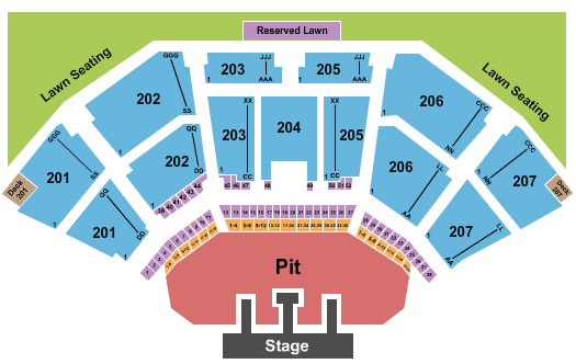 Cellairis Amphitheatre at Lakewood The Lumineers Seating Chart