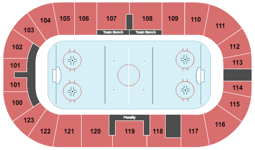 Centene Community Ice Center Hockey Seating Chart