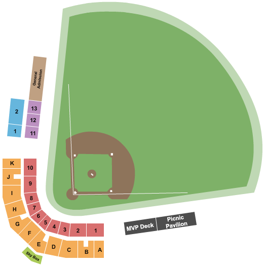 Centene Stadium - Great Falls Baseball Seating Chart