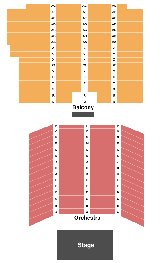 Centennial Hall Convention Center End Stage Seating Chart