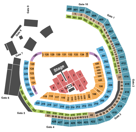 Center Parc Credit Union Stadium Birthday Bash Seating Chart