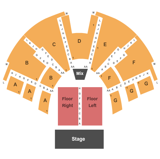 Center Stage Theatre Endstage 2 Seating Chart