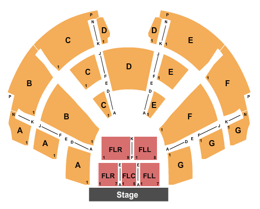 Center Stage Seating Chart