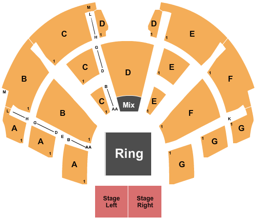 Center Stage Theatre Wrestling 2 Seating Chart