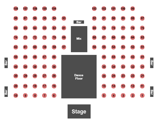 South Point Convention Center at South Point Hotel And Casino End Stage Seating Chart