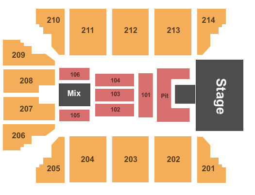 Stride Bank Center Justin Moore Seating Chart