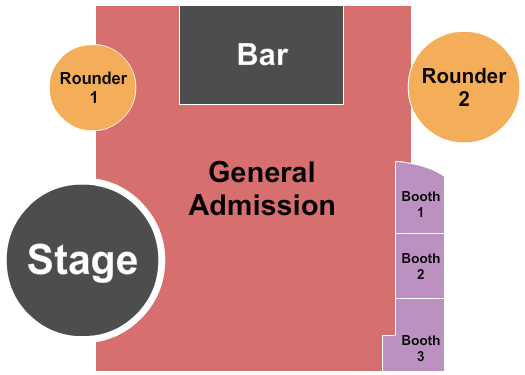 Centrale Comedic Corner at Foxwoods GA + Booths/Rounders Seating Chart