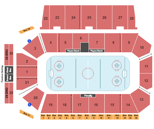 Centre 200 Hockey 2021 Seating Chart