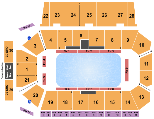 Centre 200 Stars on Ice Seating Chart