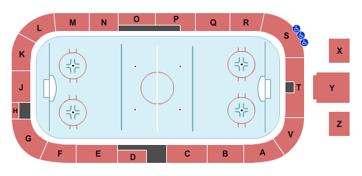 Centre Agnico Eagle Hockey 2019-20 Seating Chart