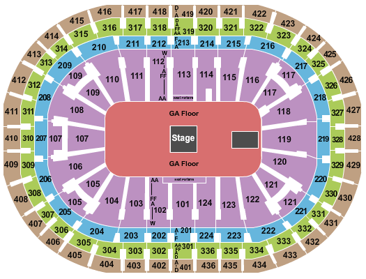 Centre Bell Arcade Fire Seating Chart