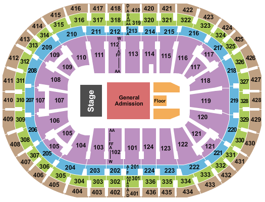 Centre Bell Ariana Grande Seating Chart