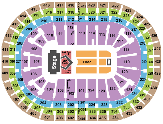 Detroit Red Wings Interactive Seating Chart