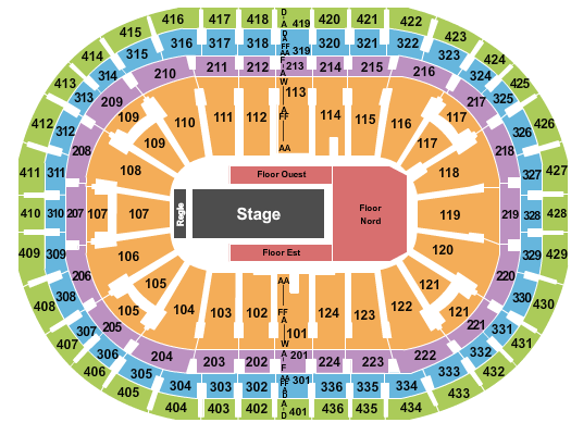 Centre Bell Bad Bunny 2 Seating Chart